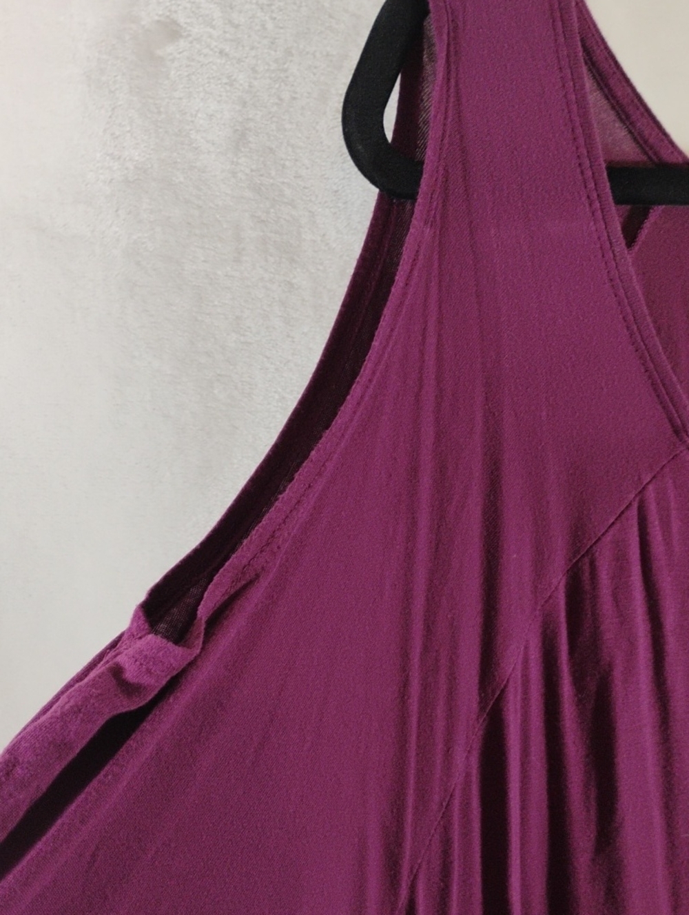 Terra & Sky Cold-Shoulder Scoop Neck Tunic - Plum 3X - Picture 6 of 8